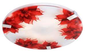 Candellux Rapsody 13-30276 plafon lampa sufitowa 2x60W E27 biały / czerwony