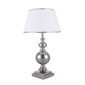 Italux Letto TL-1825-1-CH lampa stołowa lampka 1x60W E27 chrom/biała