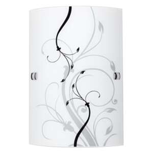 Kinkiet lampa ścienna Rabalux Elina1x60W E27 biały / czarny 3691
