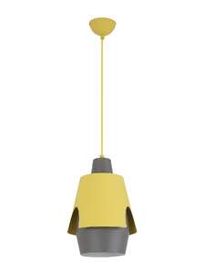 Candellux Ledea Falun 50101149 lampa wisząca zwis 1x40W E27 żółta 