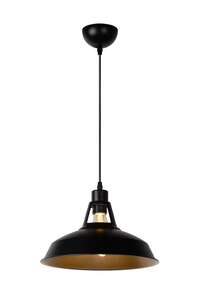 Lucide Brassy-Bis 43401/31/30 lampa wisząca zwis 1x60W E27 czarna