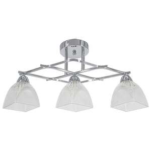 Elem Krata 8955/3 8C plafon lampa sufitowa 3x40W E14 chrom/biały