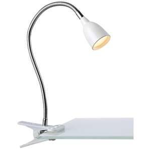 Lampka stołowa z klipsem Markslojd Tulip 106091 1x3W LED biała