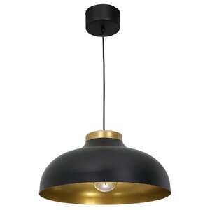 Luminex Basca 1733 lampa wisząca zwis 1x60W E27 czarna/złota