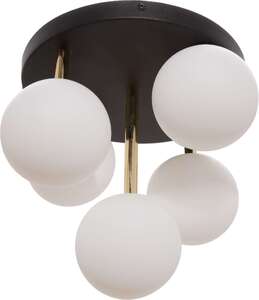 Zuma Line Ali 5645 plafon lampa sufitowa 5x40W G9 biały/czarny