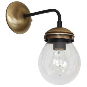 Kinkiet lampa ścienna Luminex Hydro 1x60W E27 złoty/przezroczysty 1887