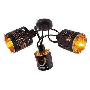 Globo Tunno 15342-3D plafon lampa sufitowa 3x15W E14 czarny