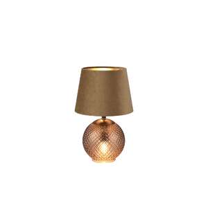 Trio RL Jonna R51242013 lampa stołowa lampka 2x18W E14 brązowa/bursztynowa