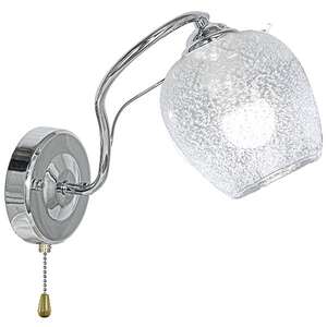 Elem Blanka 8824/1 8C kinkiet lampa ścienna 1x60W E27 chrom/transparentny