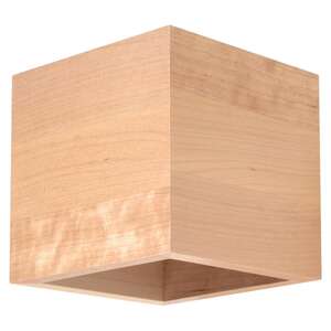 Kinkiet Sollux Quad SL.0491 oprawa ścienna 1x40W G9 naturalne drewno - wysyłka w 24h