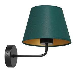 Luminex Arden 3557 kinkiet lampa ścienna 1x60W E27 czarny/zielony/złoty