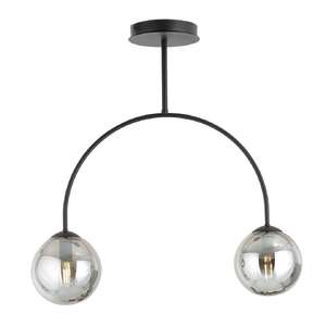 Emibig Archi 1287/2 plafon lampa sufitowa 2x10W E14 dymiony/czarny
