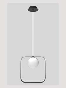 Candellux Ledea Tula 50101074 lampa wisząca zwis 1x28W G9 czarna