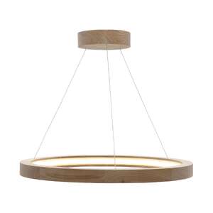 Zuma Line Oak LA0785 lampa wisząca zwis 1x30W LED drewno/biała