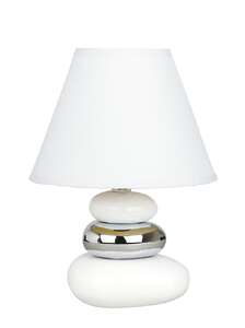 Lampa nocna oprawa stołowa Rabalux Salem 1x40W E14 biały/srebrny 4949 - wysyłka w 24h