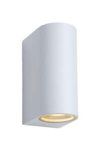 Lucide Zora 22861/10/31 kinkiet lampa oprawa ścienna zewnętrzna 2x5W GU10-LED IP44 biała