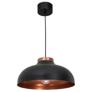 Luminex Basca 1735 lampa wisząca zwis 1x60W E27 czarna/miedziana