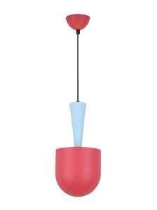 Candellux Ledea Visby 50101164 lampa wisząca zwis 1x40W E27 czerwono-niebieska