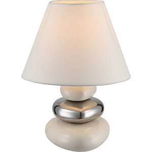 Lampa stołowa lampka Globo Travis 1x40W E14 biała 21686