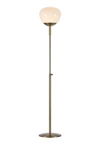 Markslojd Rise 108277 lampa stojąca podłogowa 1x40W E27 złota/biała