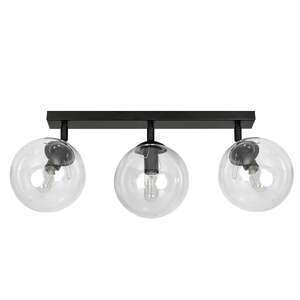 Emibig Tofi 776/3 plafon lampa sufitowa 3x10W E14 transparentny/czarny