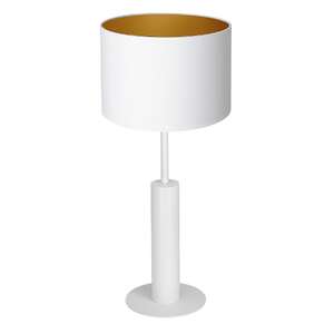 Luminex Table lamps 3676 Lampa stołowa lampka 1x60W E27 biały/złoty