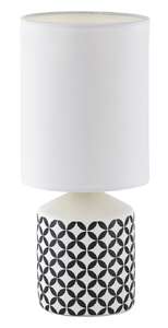 Rabalux Sophie 4398 lampa stołowa lampka 1x40W E14 biała/czarna