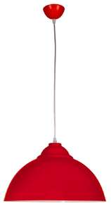 Candellux Uni 31-13309 lampa wisząca zwis 1x60W E27 czerwony