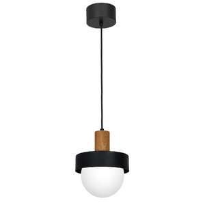 Luminex Canan 4048 lampa wisząca zwis 1x60W E27 czarny/biały/naturalny