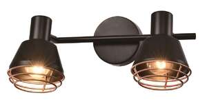Candellux Neria 92-81780 plafon lampa sufitowa 2x40W E14 czarny/złoty