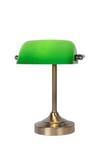 Lucide Banker 17504/01/03 lampa stołowa lampka 1x40W E14 zielona