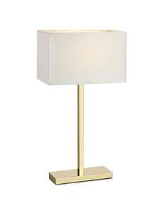 Lampa stołowa lampka Markslojd Savoy 1x60W E27 złoty/biały 106306