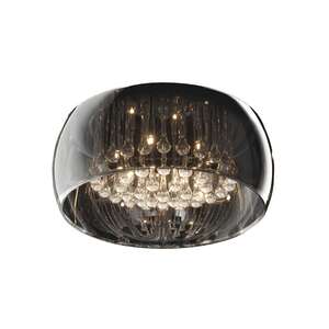 Plafon Zuma Line Crystal C0076-06X-F4FZ lampa sufitowa kryształowa wisząca 50 cm 6x40W G9 chrom