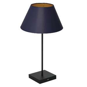 Luminex USB 905 lampa stołowa lampka 1x60W E27 czarny/niebieski/złoty