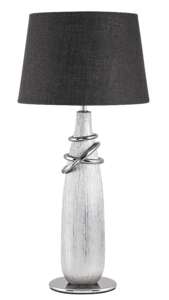 Lampa lampka stołowa Rabalux Evelyn 1x40W E27 srebrny/czarny 4390