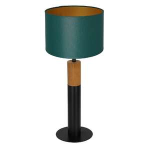 Luminex Table lamps 3593 Lampa stołowa lampka 1X60W E27 czarny/naturalny/zielony/złoty
