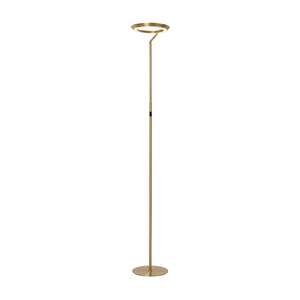 Lucide Celeste 03745/24/02 lampa stojąca podłogowa nowoczesna elegancka metalowa 1x21W LED 2700K 1400 lm złota/mosiądz