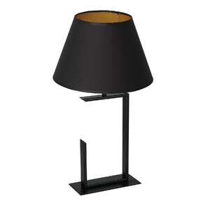 Luminex H 520 Black 3410 Lampa stołowa lampka 1x60W E27 czarny/złoty