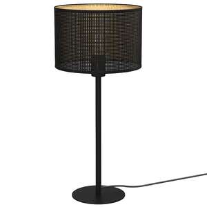 Luminex Loft 5257 lampa stołowa lampka 1x60W E27 czarna/złota