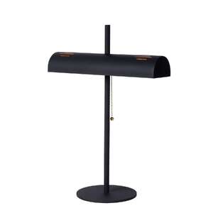 Lucide Glendale 20522/02/30 lampa stołowa lampka 2x40W E27 czarna/złota