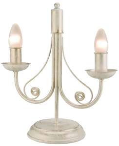 Lamkur Donato 23823 lampka świecznikowa  2x40W E14 biała