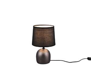 Trio RL Malu R50802667 lampa stołowa lampka 1x10W E14 niklowa/czarna
