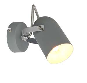 Kinkiet lampa ścienna spot Candellux Gray 1x40W E14 szary 91-66473