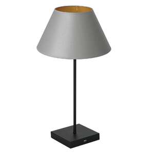 Luminex USB 903 lampa stołowa lampka 1x60W E27 czarny/szary/złoty