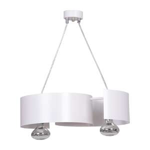 Emibig Vixon 306/2 lampa wisząca zwis 2x15W E27 chrom/biała