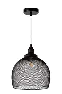 Lucide Mesh 43404/28/30 lampa wisząca zwis 1x60W E27 czarna 
