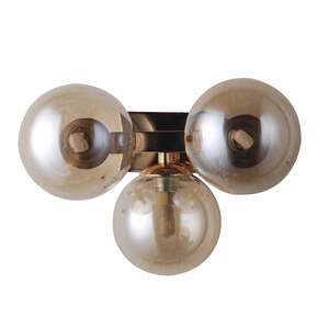 Italux Marbelio WL-6161-3 GO+CO kinkiet lampa ścienna 3x28W G9 dymiony/złoty