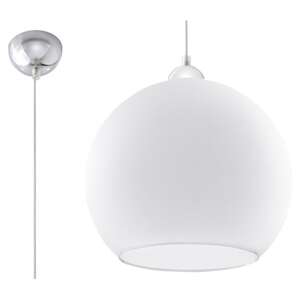 Sollux Ball SL.0256 Lampa wisząca zwis 1x60W E27 biała
