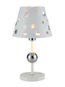 Candellux Ledea Batley 50501111 lampa stołowa lampka 1x60W E14 biała