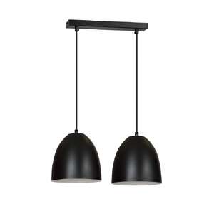 Emibig Lenox 391/2 lampa wisząca zwis 2x15W E27 czarna/biała